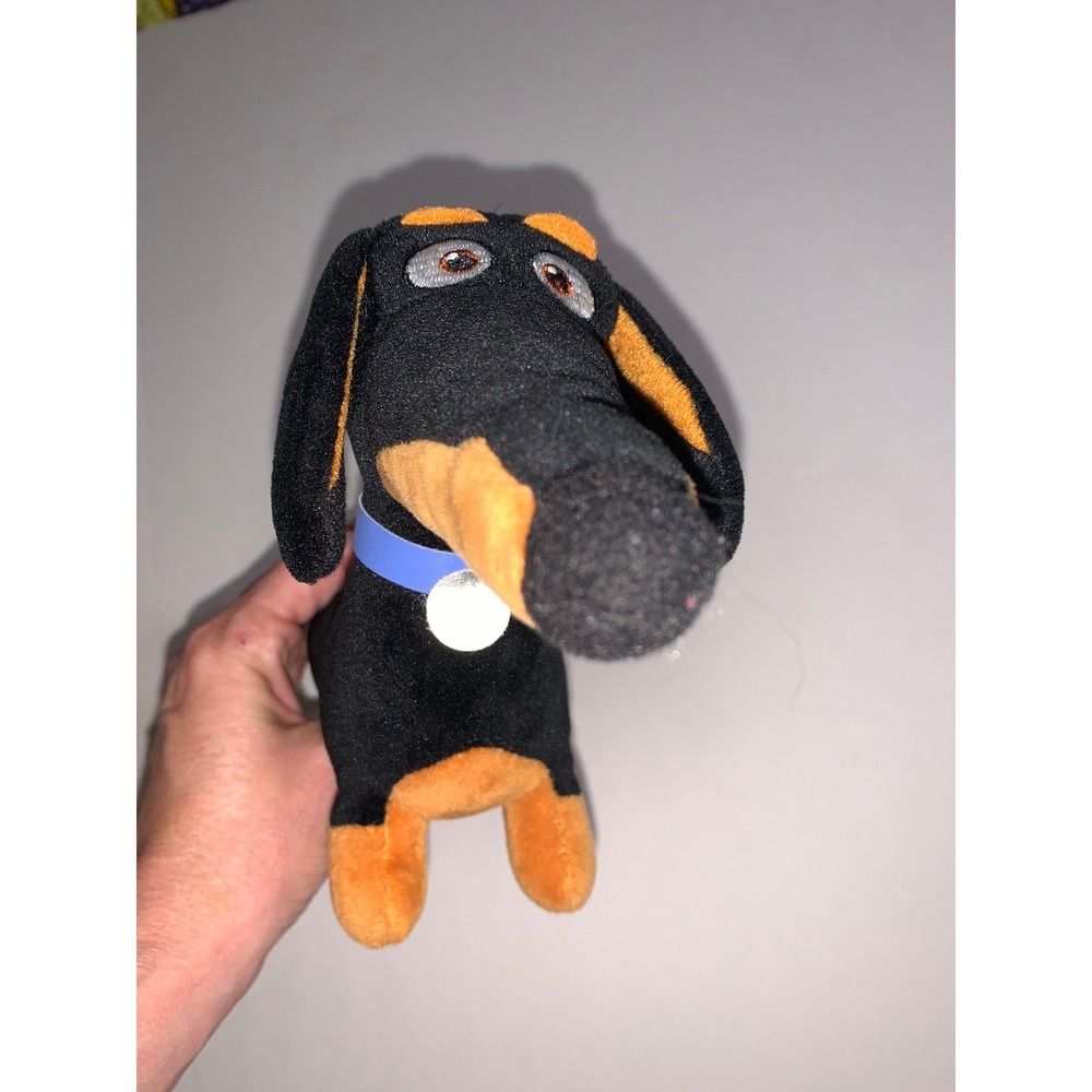 Ty The Secret Life of Pets Buddy Dachshund Plush 12 Inch Black Tan Dog 2016